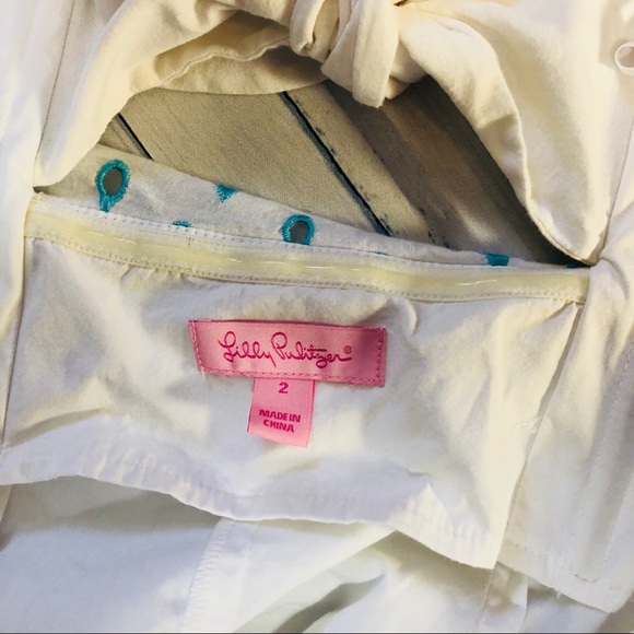 Lilly Pulitzer Franco Shorely Blue April Showers 2 - Picture 5 of 6